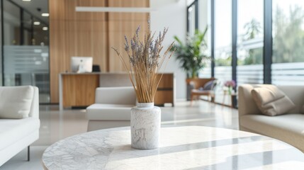 Fototapeta premium Modern Lobby with Dried Lavender