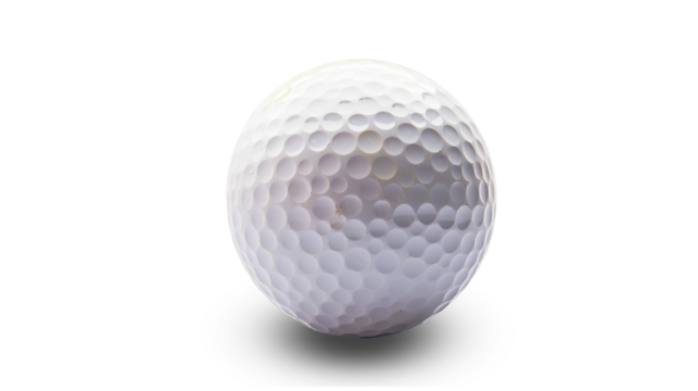 Golf ball isolated on transparent background, png