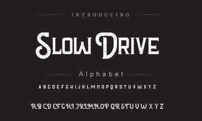 Unique Brush Typography Style