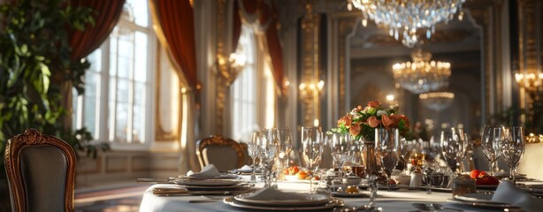 dining room luxury royal interior