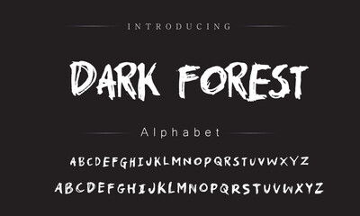 Bold Brush Lettering Style