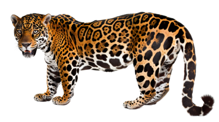 Jaguar isolated on transparent background, png