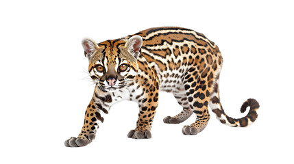 Obraz premium Ocelot isolated on transparent background, png
