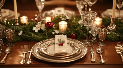 Christmas Table Setting