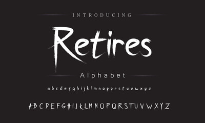 Fototapeta premium Sleek Brush Typeface Collection