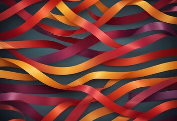 Obraz premium Ribbon multi color abstract background