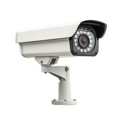 Security camera on white isolated background