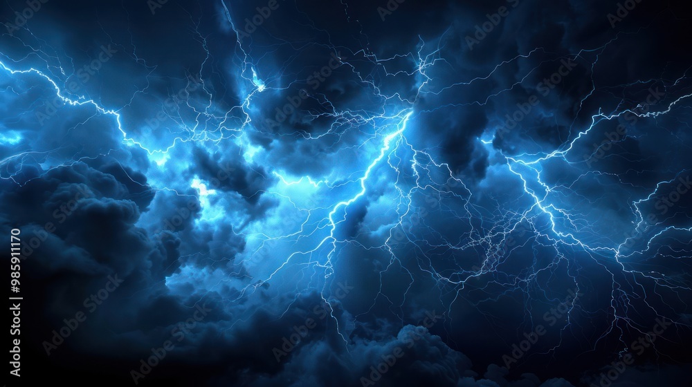 Wall mural Lightning Storm