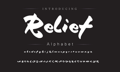 Joyful Brush Typeface Design