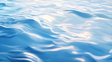 Calm Blue Water Surface with Gentle Waves