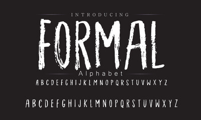 Obraz premium Fresh Brush Font Designs