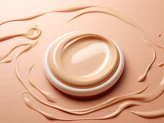 Extraordinary Abstract background with smooth smooth waves in beige tones