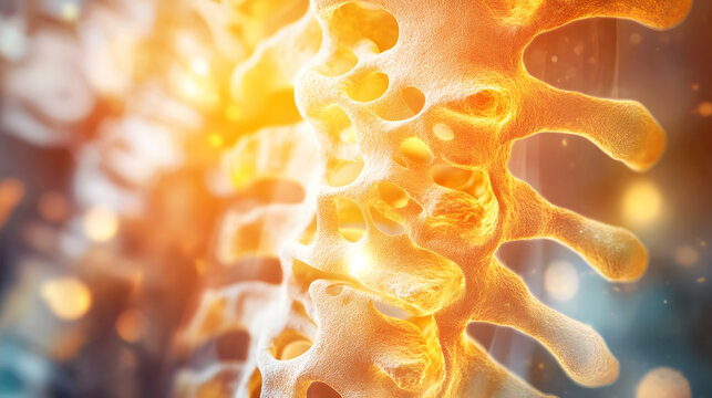 Vitamin D and calcium absorption/ Illustration of vitamin D helping the body absorb calcium in the intestines