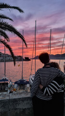 Couple at sunset 