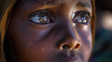Close-up Portrait of a Young Girl