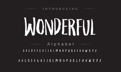 Fun Brush Typography Design