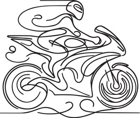 Speed motorcycle sport style striking vector