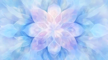 Keuken achterwand Mandala Pastel mandala abstract background. Mandala. Illustration  © Thiago