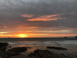 Fototapeta premium Sunset over the Sea