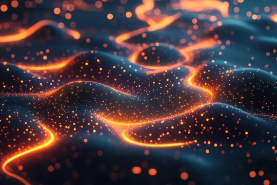 futuristic visualization of cloud computing technology glowing interconnected nodes abstract digital landscape flowing data streams secure server icons