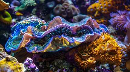 Vibrant Undersea Coral Reef Teeming With Colorful Marine Life