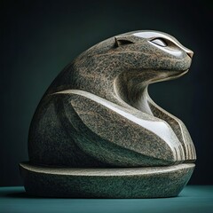  Stone Leopard sculpture