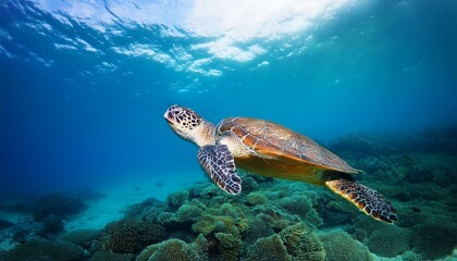 바닷속 헤엄치는 거북이, 생성형AI