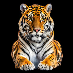 Obraz premium big cat in white background