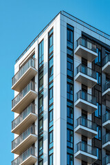 modern office building with sky