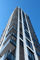 modern office building with sky