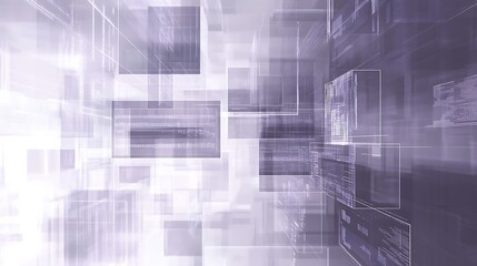 Abstract Geometric Design with Translucent Overlapping Squares