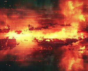 Noisy texture fine staticlike grain patterns and random distortions providing a gritty abstract surface perfect for tech or glitch designs