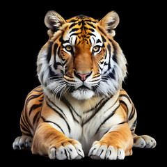 Fototapeta premium big cat in white background