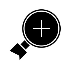 Fototapeta premium add glyph icon