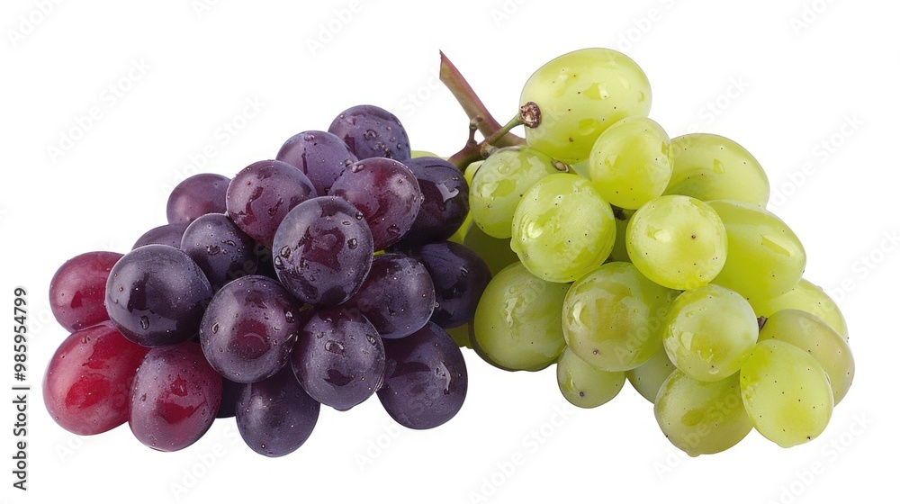 Poster a cluster of juicy grapes captured in a close-up shot