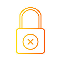 lock gradient icon