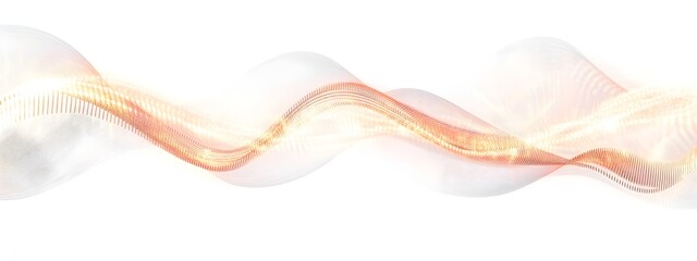 Abstract Glowing Light Wave with Frequency Comb Structure