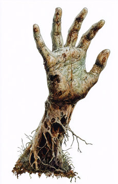 Isolated Zombie Hand