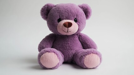 Obraz premium This charming plush teddy bear adds a pop of color and joy to any cozy space