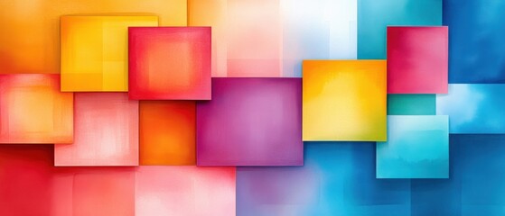 Vibrant Pixel Art Blocks in Bold Colors.