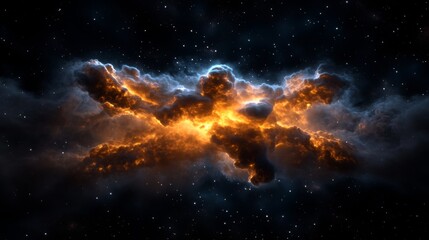 Obraz premium Cosmic Clouds of Gas and Stars in Deep Space
