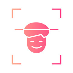 face id gradient icon