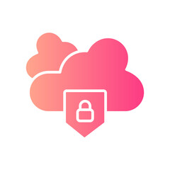internet security gradient icon