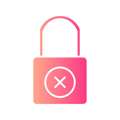 lock gradient icon