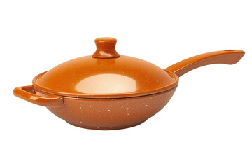 This bright orange saucepan, complete with a smooth lid, is designed for culinary enthusiasts seeking both practicality and elegance in their cooking tools.