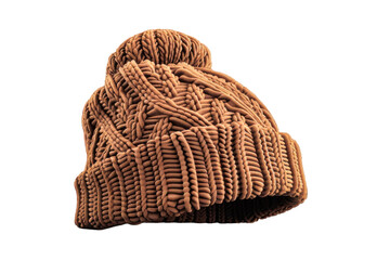 This cozy winter hat features a unique cable knit design, making it an essential accessory for enjoying the cold weather in style and comfort.