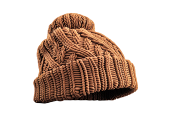 This cozy winter hat features a unique cable knit design, making it an essential accessory for enjoying the cold weather in style and comfort.