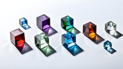 Obraz premium square gem set
