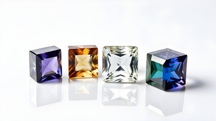 Fototapeta premium square gem set