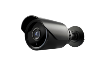 A security camera installed outside a home captures activity in a residential neighborhood, helping ensure safety during the day.